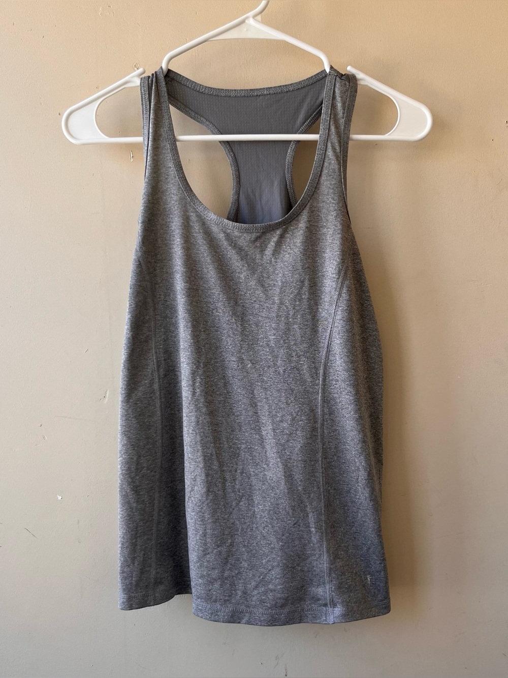 Danskin Now Gray Racerback Tank Top S